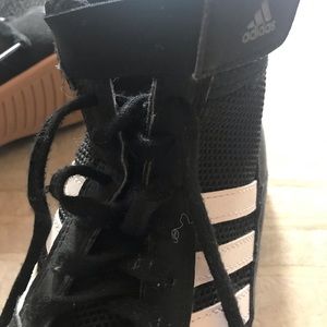 Boys size 4 adidas wrestling shoes